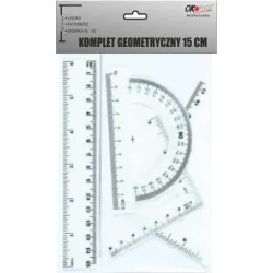 Komplet geometryczny 4 elementy,przeźroczysty 15cm Komplet geometryczny 4 elementy,przeźroczysty 15cm